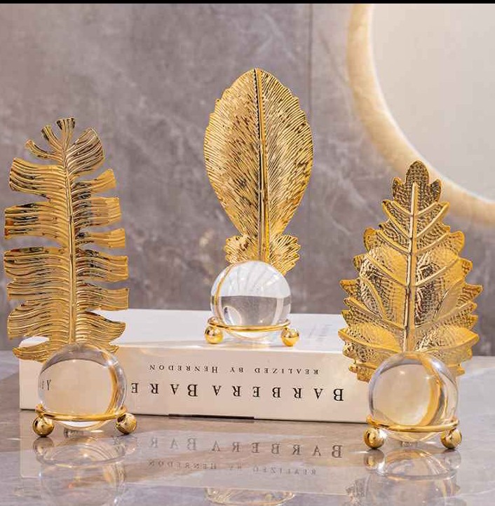 Set of 3 Golden Leaf Decor – Classy &amp;amp; Affordable